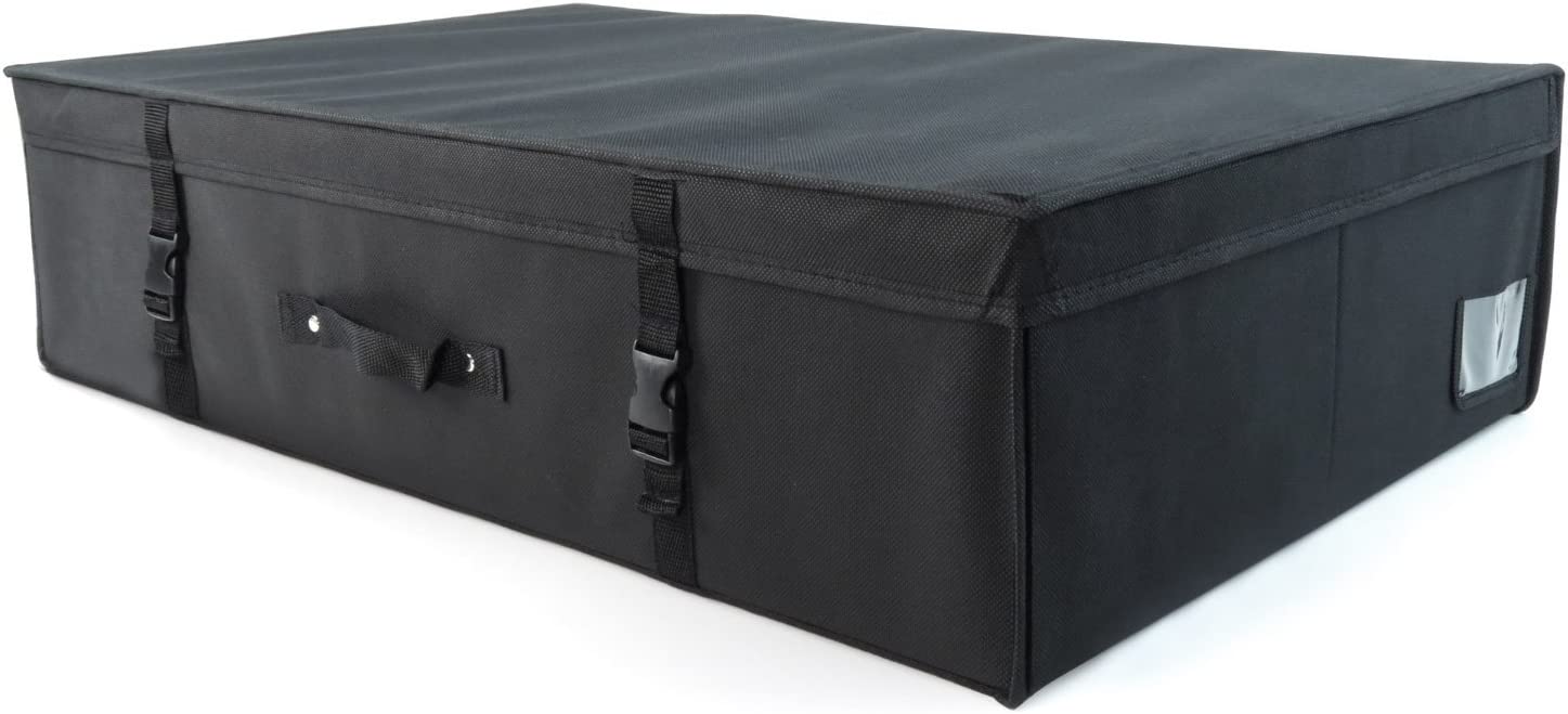 Large Black Wedding Dress Storage Box, Acid Free Tissue Included Under Bed Sized