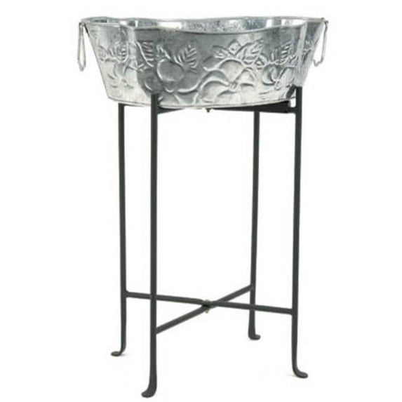Large Black Wrought Iron Floor Stand