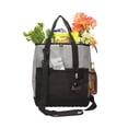 thumbnail image 1 of Large Black Zip Cooler Tote Bag W/ Molded Bottom, 1 of 2