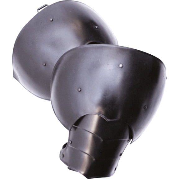 Large Blackened Markward pauldrons LARP Armour