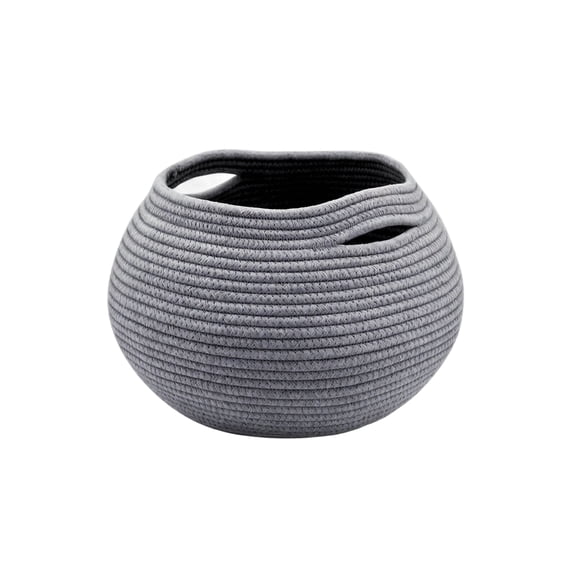 Large Blanket Basket, Jumbo Laundry Hamper, Cotton Rope Basket with Handles for Living Room,Baby Toy Storage Bins, Gray