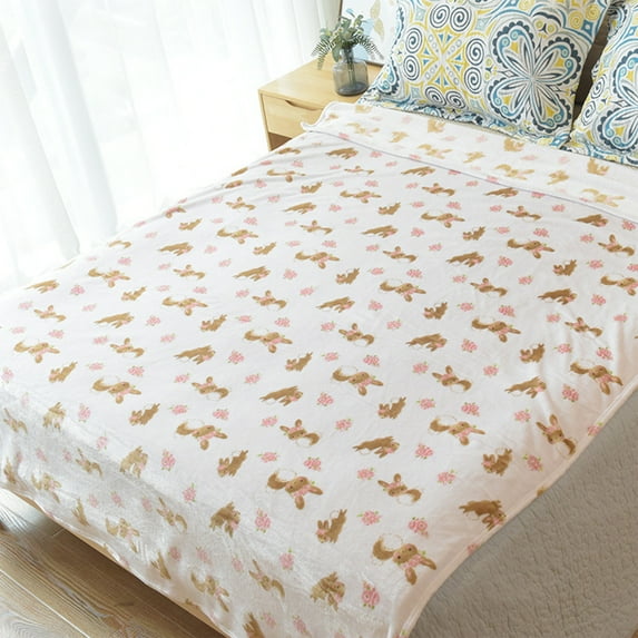 Large Blanket Qwtwty Easter Blanket Sofa Nap Blanket Singles Layer Blanket Children's Bed Sheet Corals Fleece Blanket