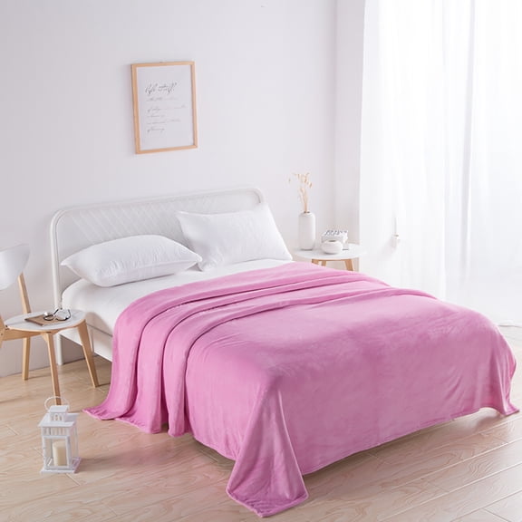 Large Blankets Premium Solid Warmth Ultra-Plush Flannel Throw Blanket，Lightweight Soft Microfiber Flannel Blankets Perfect for The Couch，Sofa，or Queen Size Bed Warm for All Seasons