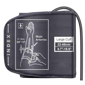 Large Blood Pressure Cuff, Replacement Large Cuff Compatible with Omron BP for 9"-19" Inches(22-48cm) Big Arm