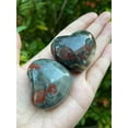 thumbnail image 1 of Large Bloodstone Heart, 1.75" Polished Seftonite Puffy Heart, 1 of 11