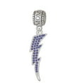 thumbnail image 1 of Large Blue Crystal Lightning Bolt - Mom Charm Bead, 1 of 1