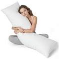 thumbnail image 1 of CshidWorld Full Body Pillow Insert for Adults - Breathable & Soft Support, 20x54 Inches, Long Bed Pillow for Side Sleeper, White, 1 of 7