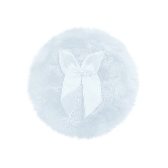 Large Body Powder Puff, Soft Fluffy Makeup Powder Puffs, Beauty Makeup Applicator Tools, High Elastic Sponge Ribbon Handle Skin-Friendly Washable,Furry Puffs for Home Beauty Makeup Use,White