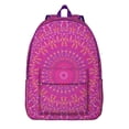 thumbnail image 1 of Large Boho Mandala Floral Backpack for Women Men, Durable Bookbag with Padded Laptop Compartment, College School Work Travel, Gift, 1 of 5