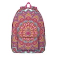 thumbnail image 1 of Large Boho Mandala Floral Backpack with Laptop Compartment, Stylish Bookbag for College School, Durable Nylon Daypack for Commute, Perfect Gift, 1 of 5