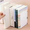 thumbnail image 1 of Large Book Stand for Desk - Non-Slip ABS Plastic Book Holder, Space-Saving Organizer for Textbooks/Notebooks, Dorm & Office (6.69 Inch, White）, 1 of 6