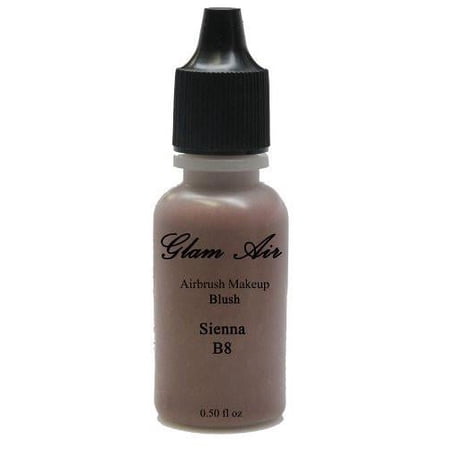 Large Bottle Glam Air Airbrush B8 Sienna Blush Water-based Makeup (0.50oz)