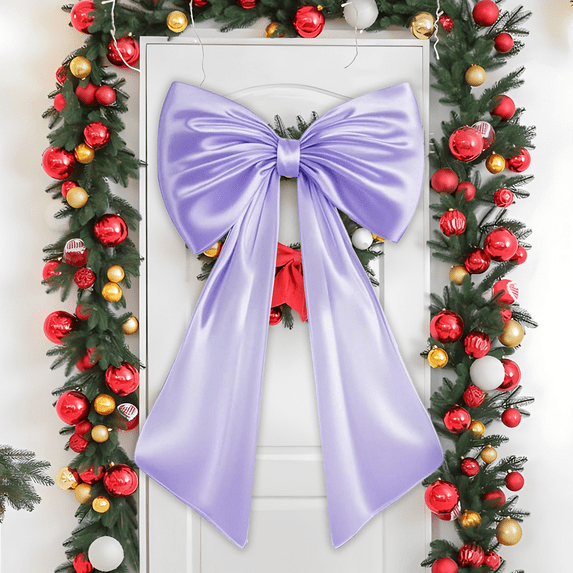 Large Bow for Room Decor 40x24 In Satin Ribbon Tie Birthday Decorations Giant Pastel Hanging Wall Decor 1 Pcs