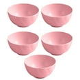 thumbnail image 1 of Large Bowls 6 Inches, Wheat Straw Bowls Unbreakable Salad Bowl,Kitchen Serving Bowl for Salad, Cereal, Soup and Oatmeal (Pink), 1 of 1