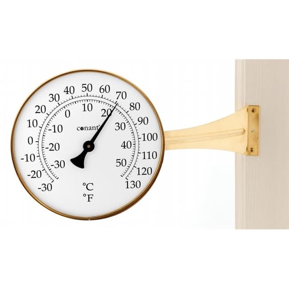 Large Brass Dial Thermometer