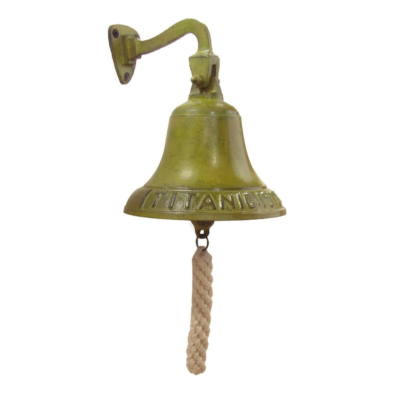 Large Brass Hanging Titanic Bell Large Brass Hanging Titanic Bell