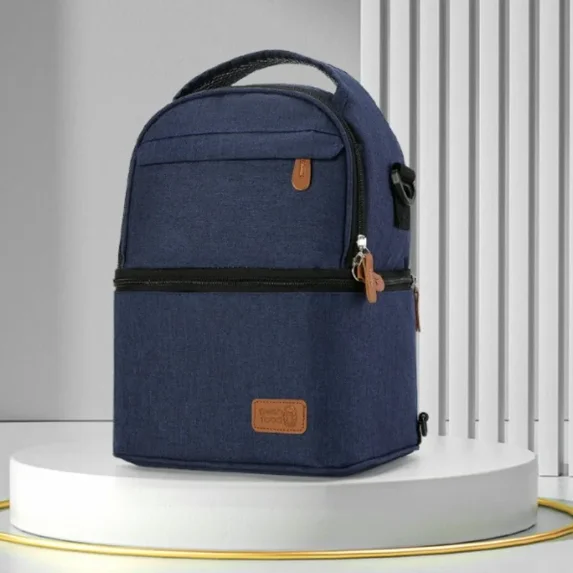 Large Breast Milk Freshness Preservation Refrigerated Milk Storage Ice Bag Multi Functional Shoulder Handheld Milk Bag (Blue)