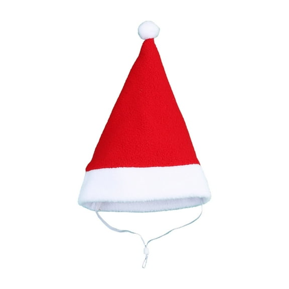 Large Breeds Costume Santa Hat Christmas Pet Plush Hat Party Headwears Dogs Cats Festival Clothing Cosplay Accessories