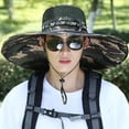 thumbnail image 1 of Large Brim Sun Hat Adjustable UV Protection Cap for Outdoor Travel Fishing, 1 of 8