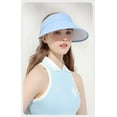 thumbnail image 1 of Large Brim Sun Hats for Women, UV Protection Wide Brim Sun Visor Hats for Women, Foldable Wide Brim Womens Golf Cap, Summer Beach Packable Cap, Blue, 1 of 7