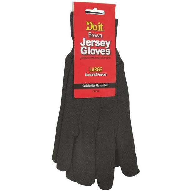 Large Brn Jersey Glove Do It Best Gloves 708764 009326716305