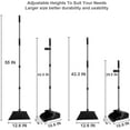 thumbnail image 1 of Large Broom and Dustpan Set, 55" Long Handle for Kitchen Office Indoor Outdoor, 1 of 8
