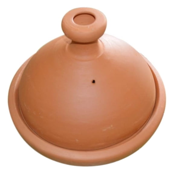 Large Brown Conical Moroccan Cooking Tagine, 12 Inches, Authentic, Clay Material, Oven Safe, Dishwasher Safe