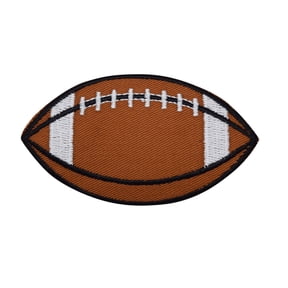 Large Brown/White Football - Iron on Applique/Embroidered Patch