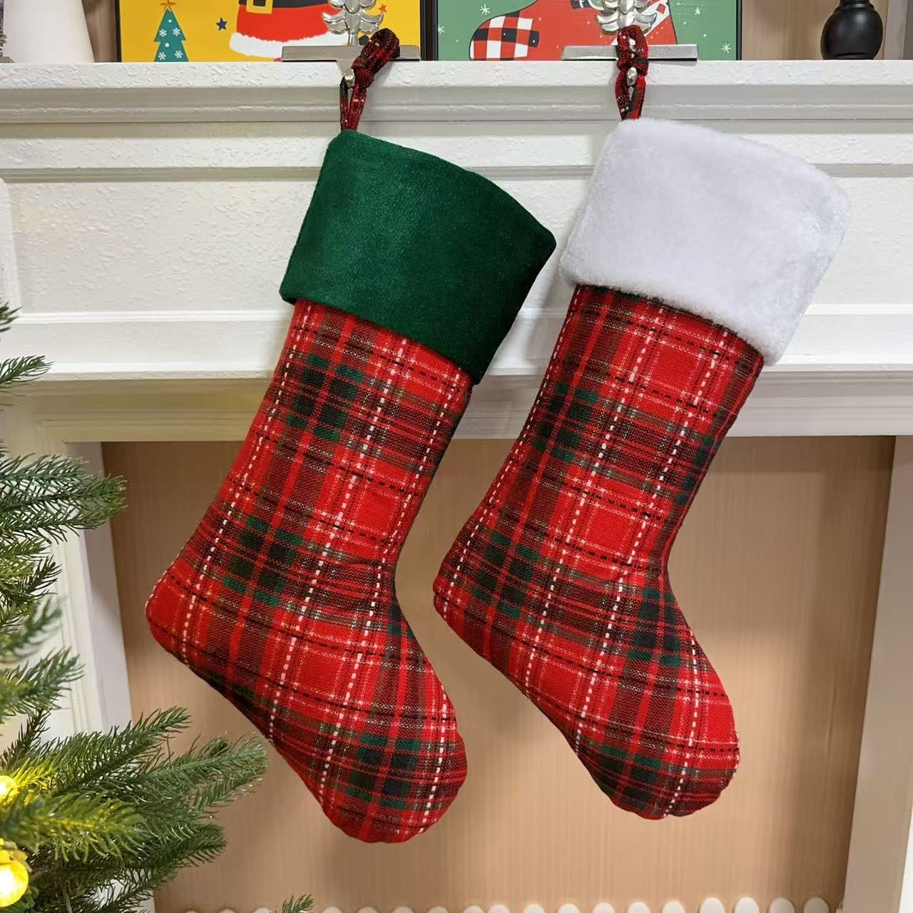 Buffalo Plaid Christmas Stockings