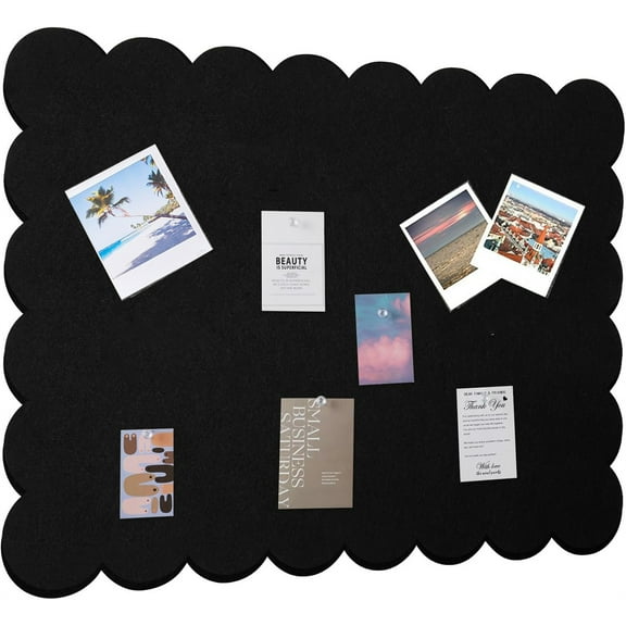 Large Bulletin Board,Bexikou Foldable 24x36 Inches Cork Board Alternative,Felt Board Decorative Pin Board for Wall, Foldable Photo Board Self-Adhesive Vision Board for Office Home Decor