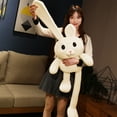 thumbnail image 1 of Large Bunny Plush Toys Easter Stuffed Animal Decor Teddy Bear Plushie Rabbit Doll with Long Ears Kids Adults Gift,24 inch(White), 1 of 6