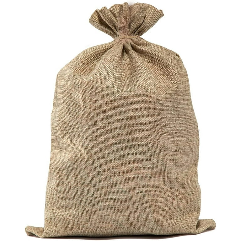 Large Burlap Bags Natural Jute Single Burlap Sacks 20 x 30 inch Reusable Plant Grow Bags Root Vegetable Holders Strong Potato Sacks for Gardening