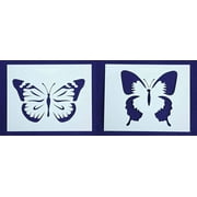 Large Butterfly Stencils-Mylar 2 Pieces of 14 Mil 8 X 10 - Painting /Crafts/ Templates