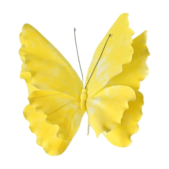 Large Butterfly Wall Decoration, 12.6 Inch Mesh Butterfly Bow, Wedding Festival Party Ornament, Colorful Outdoor Courtyard Decor, DIY Gift Accessory