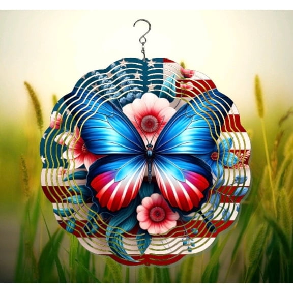 Large Butterfly Wind Spinner for Outdoor Lawn Decoration