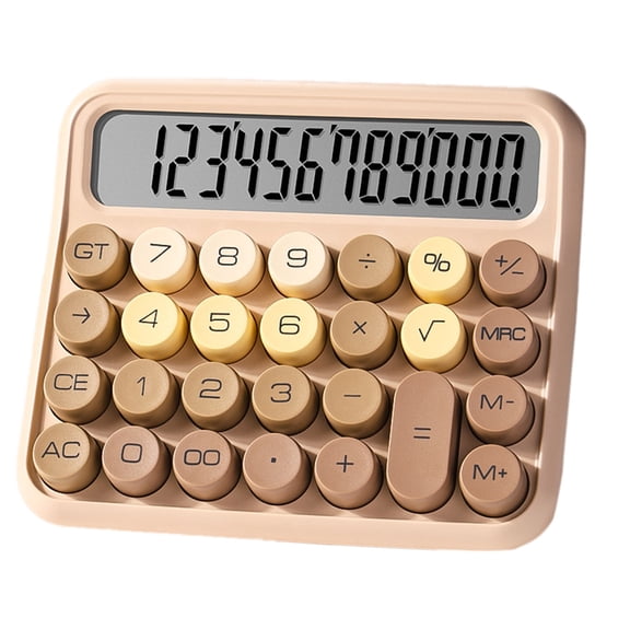 Large Button Desktop Calculator with 12 Digits 5 Inch LCD Display for Everyday and Basic Math Tasks