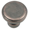 thumbnail image 1 of Large Button Knob - Riverstone - Antique Copper, 1 of 1