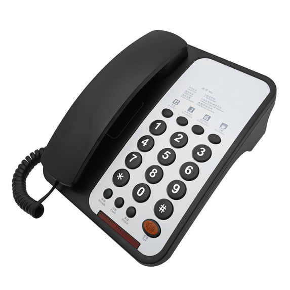 Large Button Phone for Seniors Corded Phone Noise Reduction Phone with Redial for Hearing Guest Room Hotel