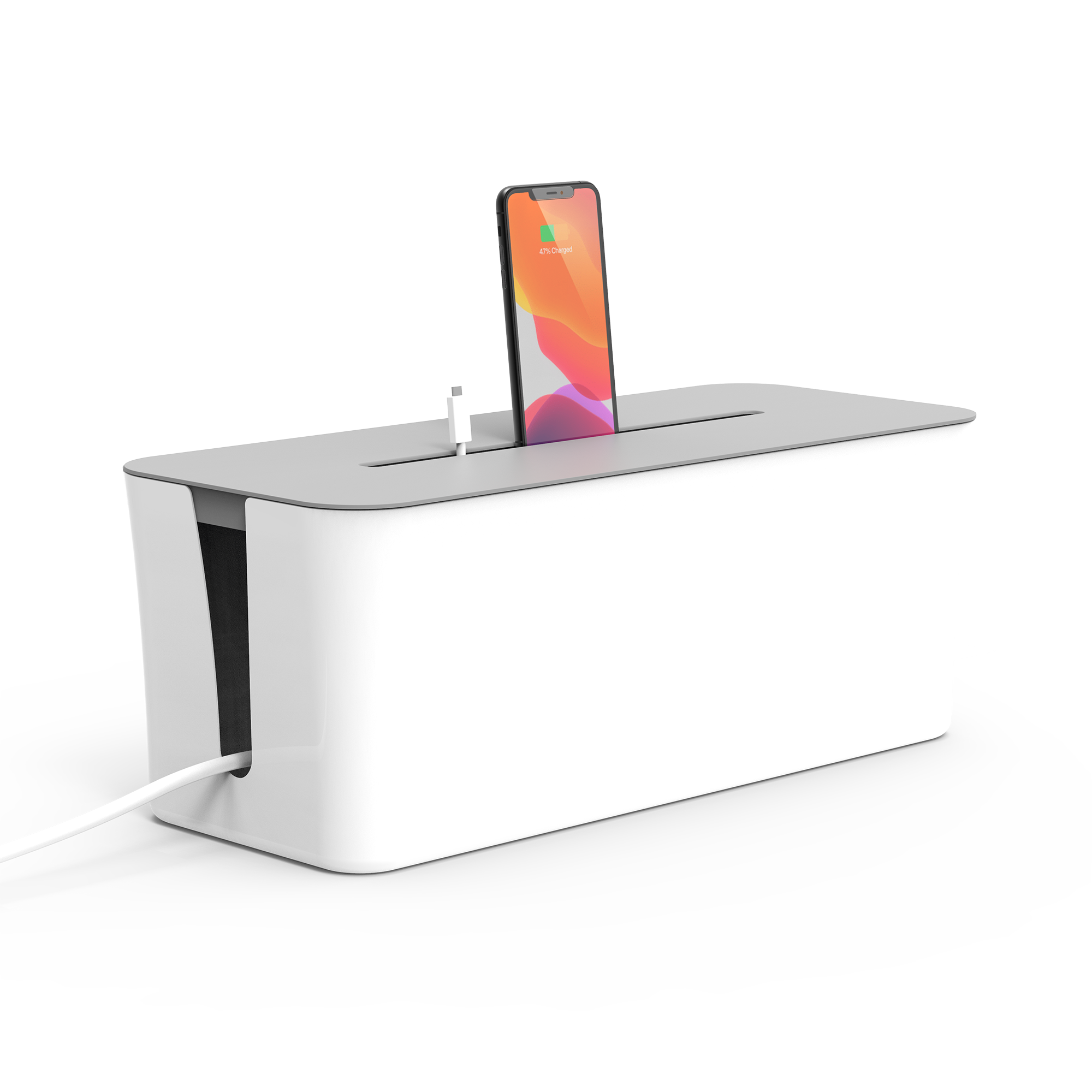 Large Cable Management Box with Cooling Window Cable Organizer Box