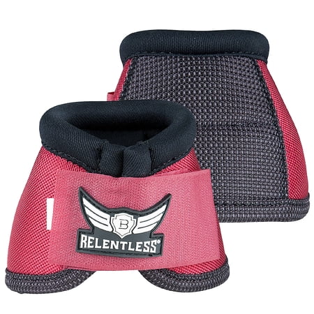 Large Cactus Ropes Relentless Strikeforce Nylon Horse Leg Bell Boots Wine