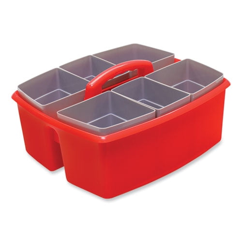 Large Caddy with Sorting Cups, Red, 2/Carton | Bundle of 5