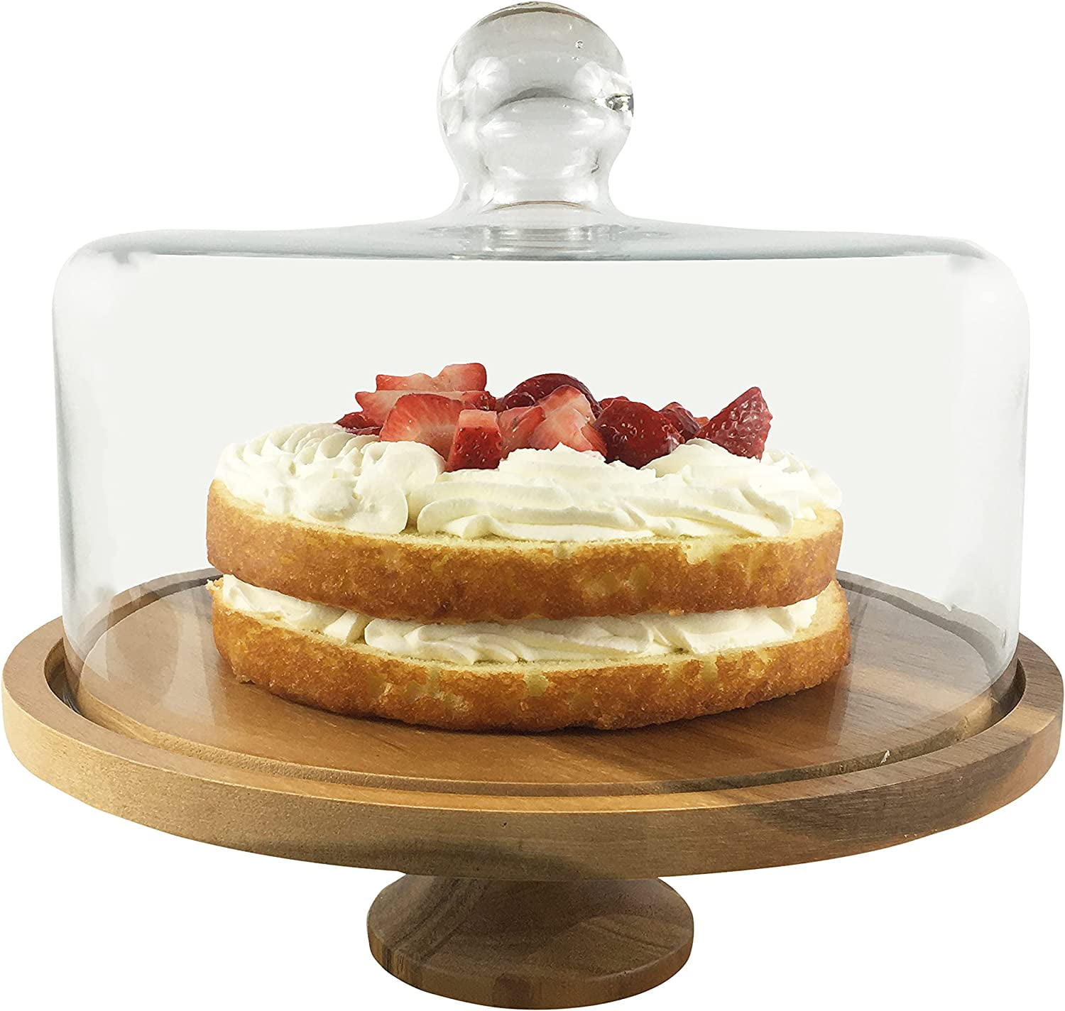 Large Cake Stand With Lid Cover/Cake Stand With Glass Dome 11.5