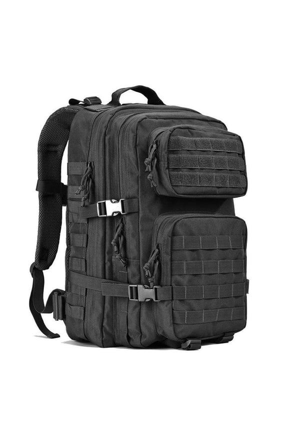 Tactical Backpack 45L,Army 3 Days Assault Pack for Men,Large Camping Hiking Backpack Multifunctional MOLLE System Backpack for Outdoor Training, Climbing, Travel, Black