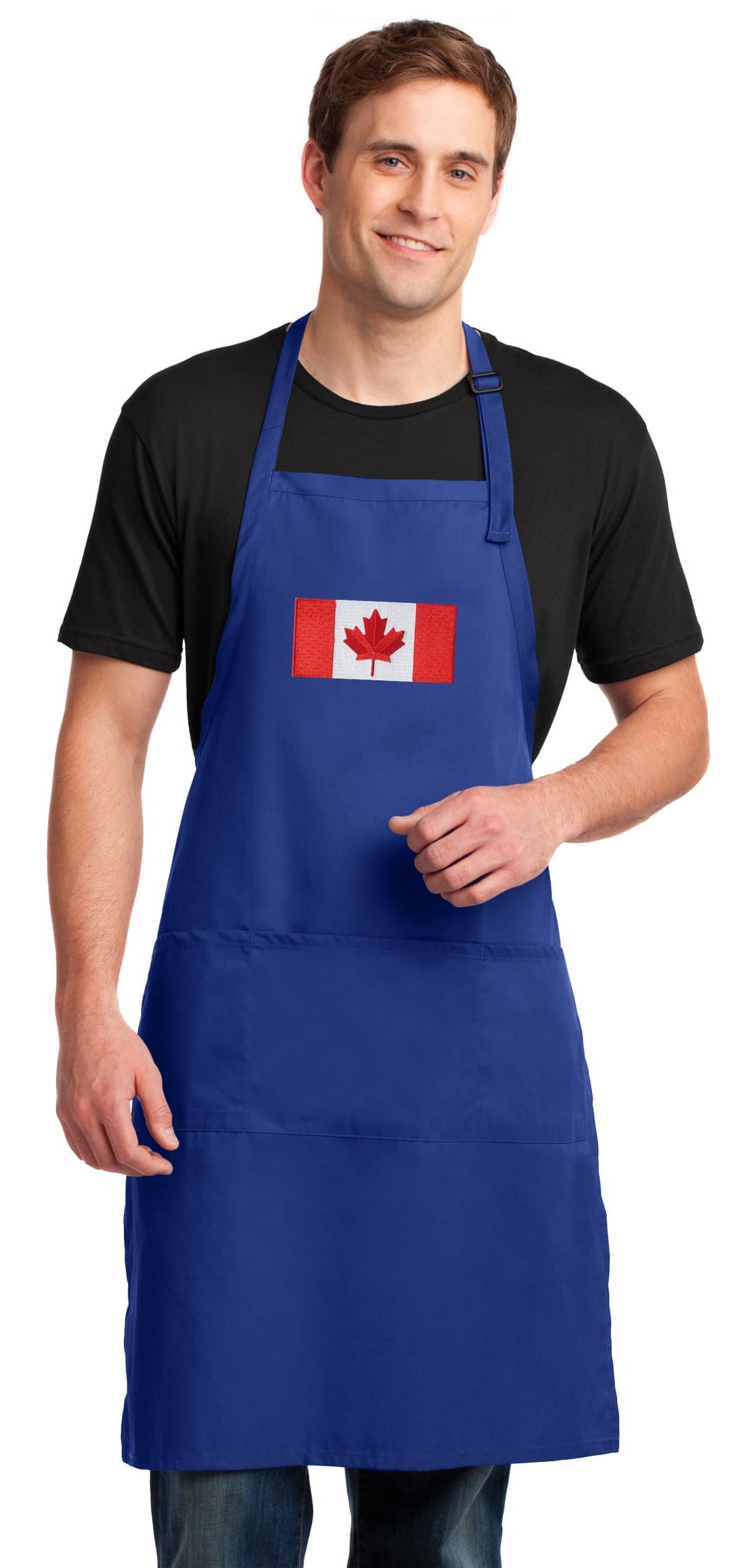 Large Canada Flag Aprons Long Chef Style Apron for Him Or Her Grilling ...