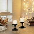thumbnail image 1 of Large Candle Holders for Pillar Candles - Originality Gift Candlesticks , Decorative Rustic Centerpiece Pillars Compatible with Battery-Operated Candles - Tall Farmhouse Wooden Candle Holders Pillar, 1 of 5