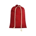 thumbnail image 1 of Large Canvas Christmas Gift Bag with Double Drawstring – Reusable Santa Sack for Holiday Gifts, Storage & Tree Decoration, 1 of 5