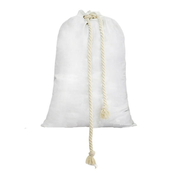 Large Canvas Christmas Gift Bag with Double Drawstring – Reusable Santa Sack for Holiday Gifts, Storage & Tree Decoration