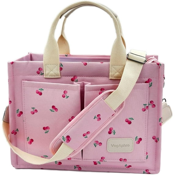 Large Canvas Tote Bag for Women Work Tote Bags with Pockets Laptop Crossbody Purses Everyday Bag Handbags for Travel