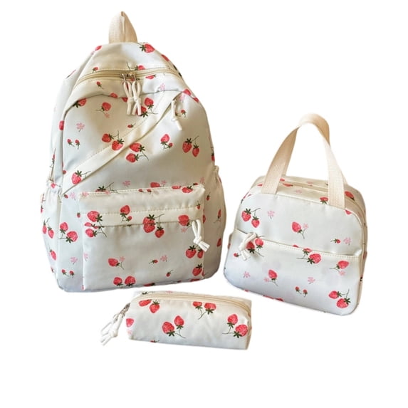Large Capacity 3 Piece Backpack For Students Cute Cartoon Style Travel With Spacious Compartments And Comfortable Straps Back To School Backpack