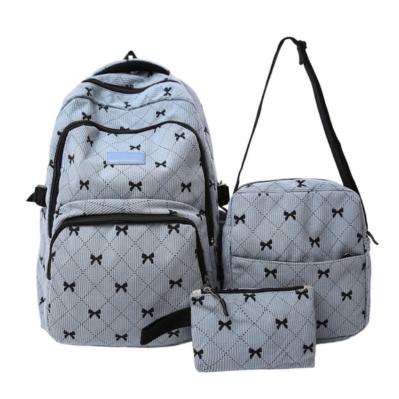 Large Capacity 3 Piece Backpack For Students Cute Cartoon Style Travel With Spacious Compartments And Comfortable Straps Back To School Backpack